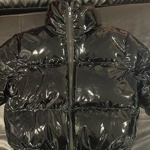Black puffa jacket